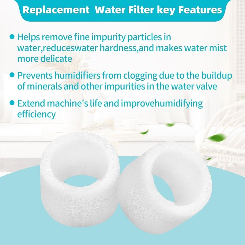 Gazeer 36-Pack Humidifier Replacement Filters Compatible with LEVOIT Classic160/Dual 200S/Dual 150/Classic 300/OasisMist450S/LV600S/Superior 6000S,Top Fill Humidifiers Filters - Image 4
